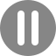 Status icon, grey circle and vertical parallel lines